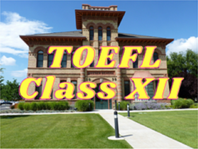 TOEFL - Class XII